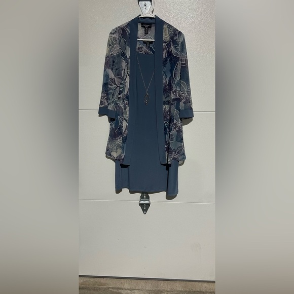 R & M Richards Womens Jacket Dress With Removable Necklace (Z001) - Picture 6 of 12